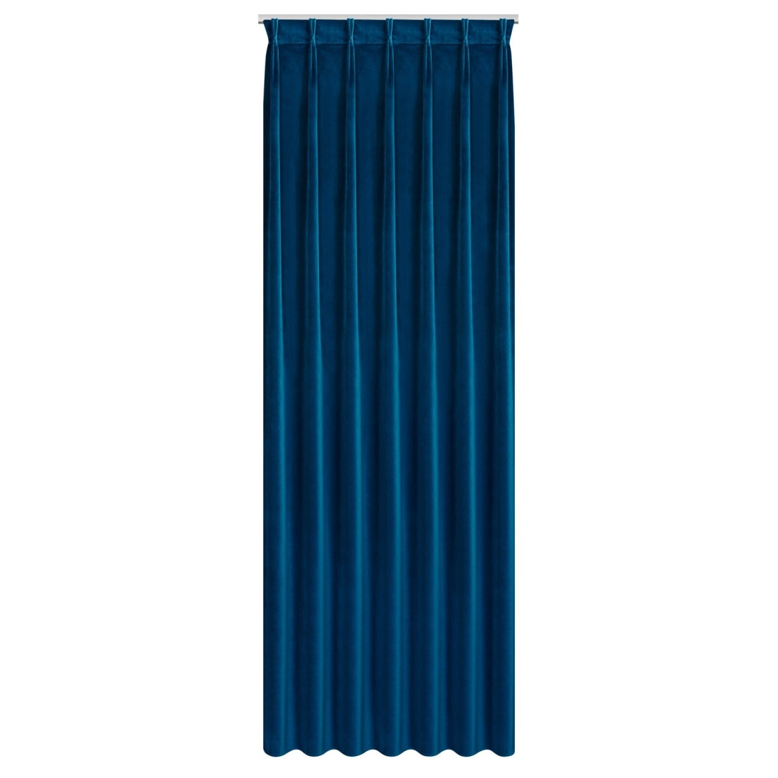 Závěs 80x270 cm sametový tmavě modrý na řasicí pásku MELANIE