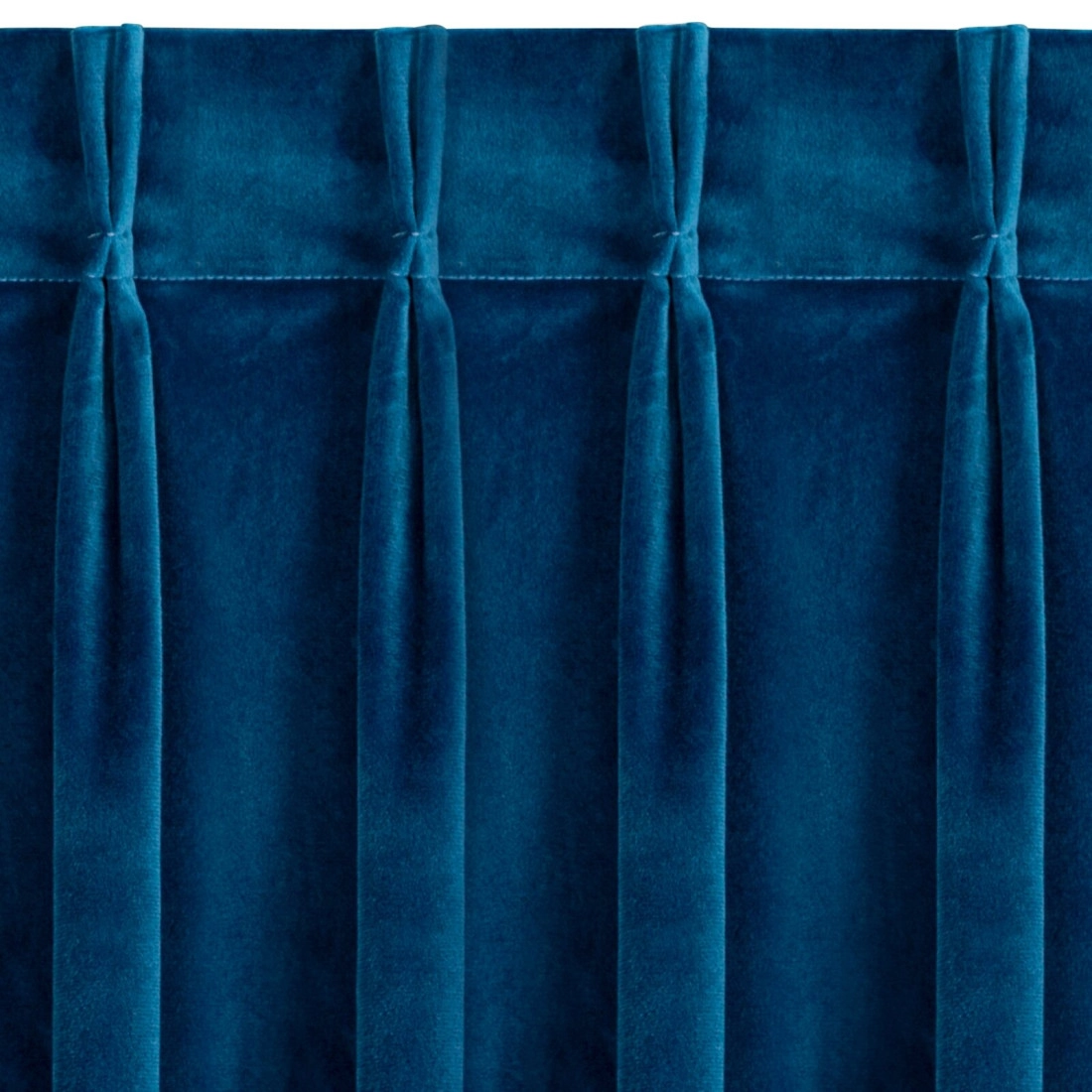 Závěs 80x270 cm sametový tmavě modrý na řasicí pásku MELANIE