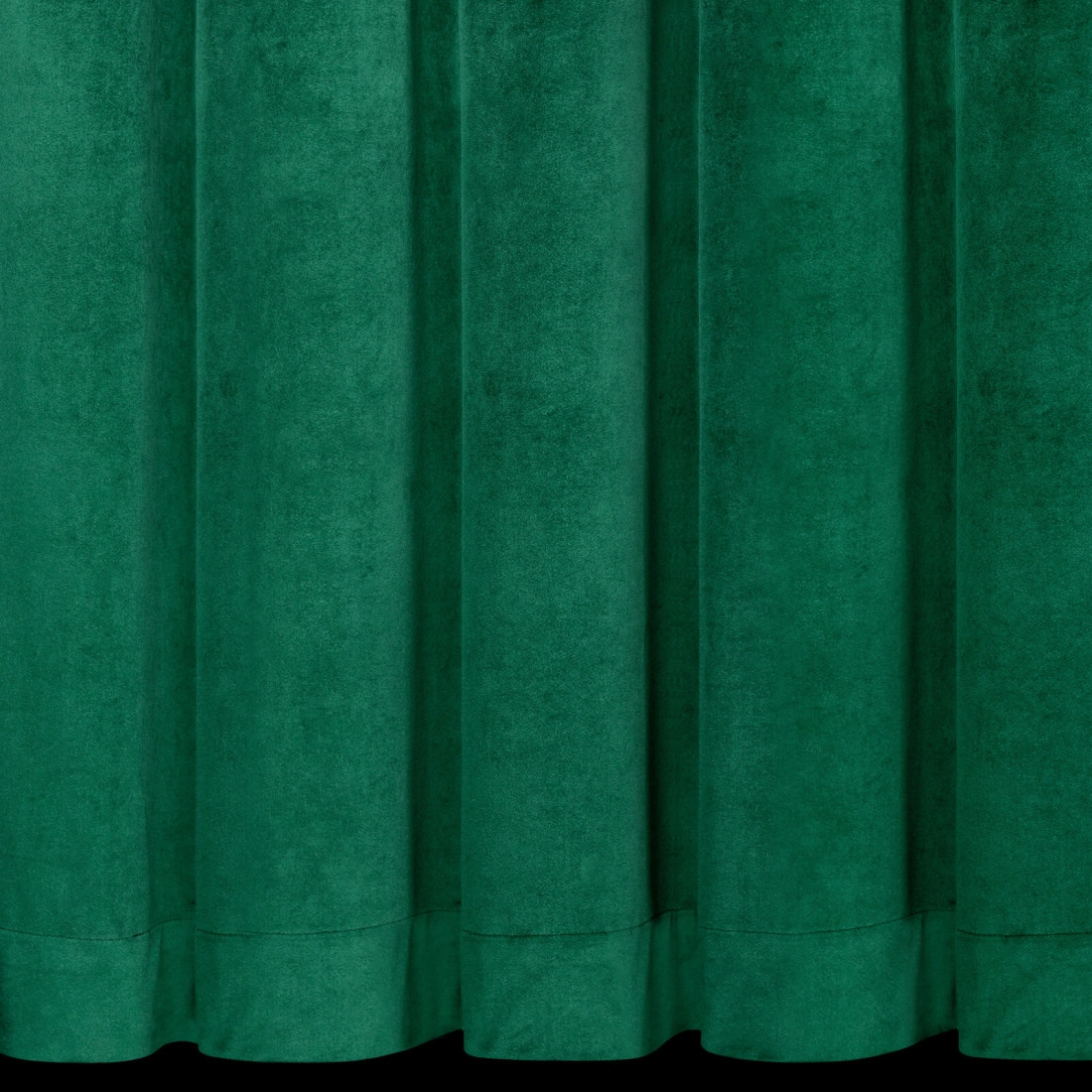 Velurový tmavě zelený závěs 85x250 cm na řasící pásku ALITA