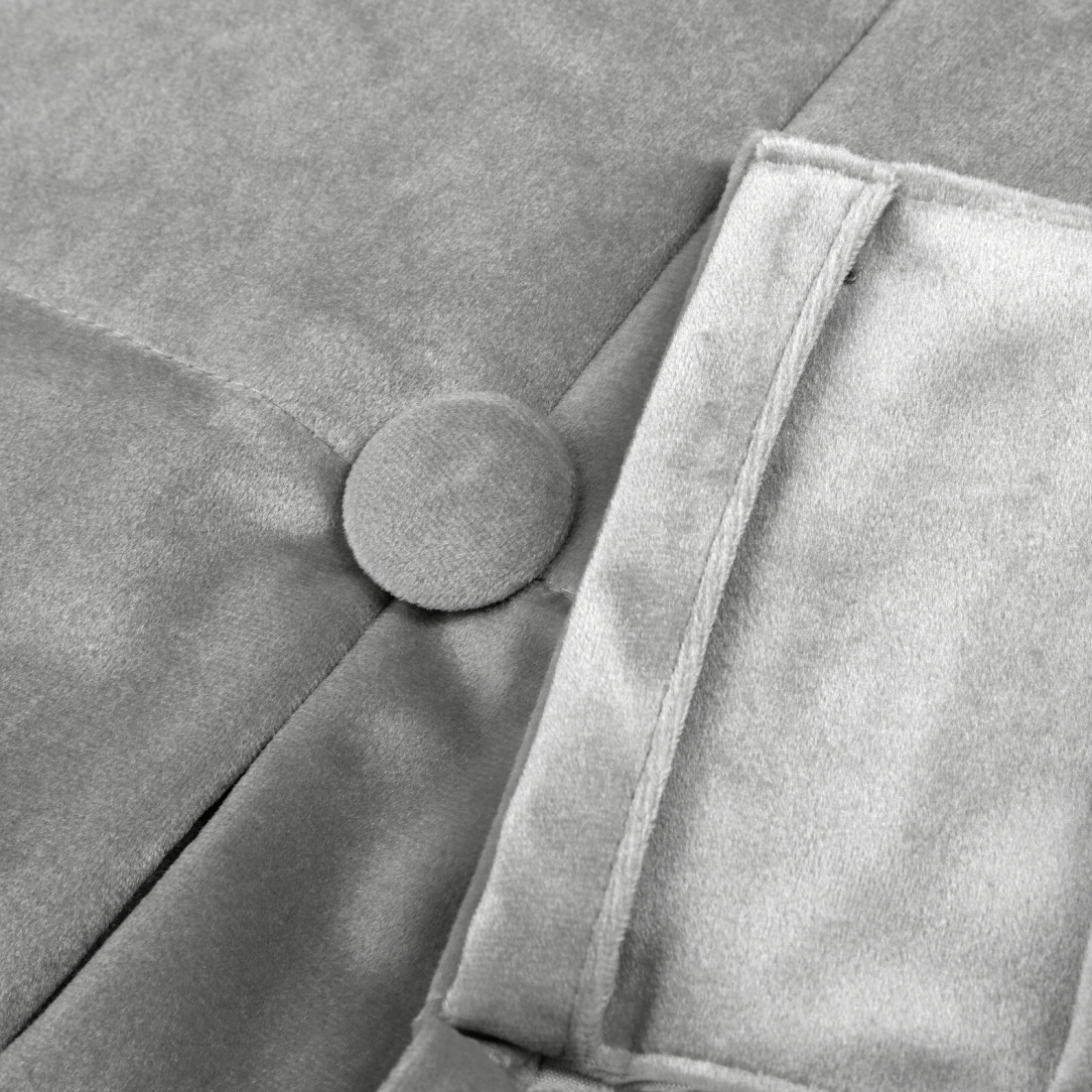 Záves 85x250 cm zamatový strieborný na riasiacu pásku so šnúrkami ALITA