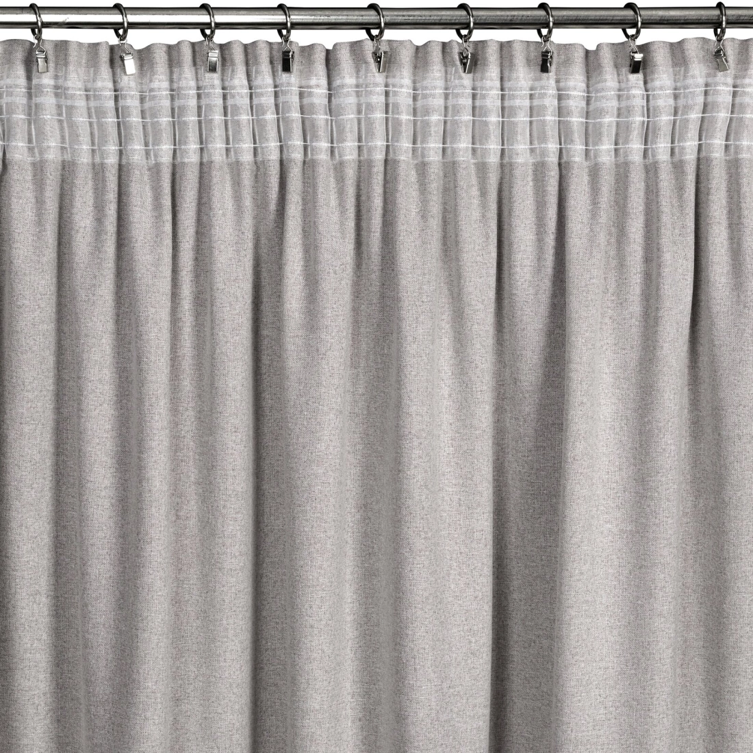 Závěs ERIS na řasící pásku 140x270 cm, tmavě béžový