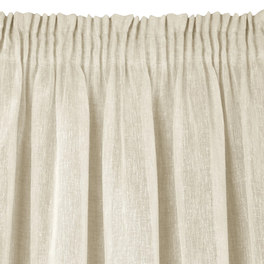 Záves s efektom dažďa na riasiacu pásku 140x270 cm, béžový
