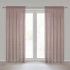 Záves z sieťoviny 140x270 cm bavlnený ružový na riasiacu pásku GABBY
