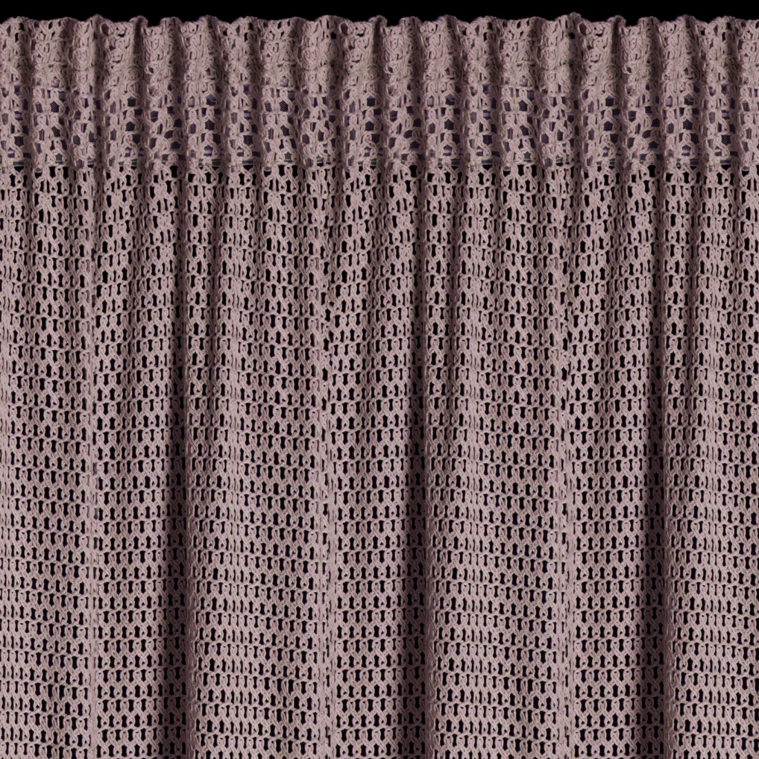 Záves z sieťoviny 140x270 cm bavlnený ružový na riasiacu pásku GABBY