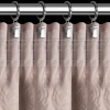 Sametový pudrový závěs na řasicí pásku 140x270 cm ROSES Eva Minge