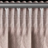 Sametový pudrový závěs na řasicí pásku 140x270 cm ROSES Eva Minge