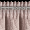 Sametový pudrový závěs na řasicí pásku 140x270 cm ROSES Eva Minge