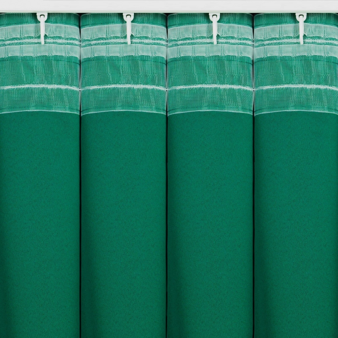 Záves zatemňujúci 140x300 cm tmavozelený na riasiacu pásku MILAN