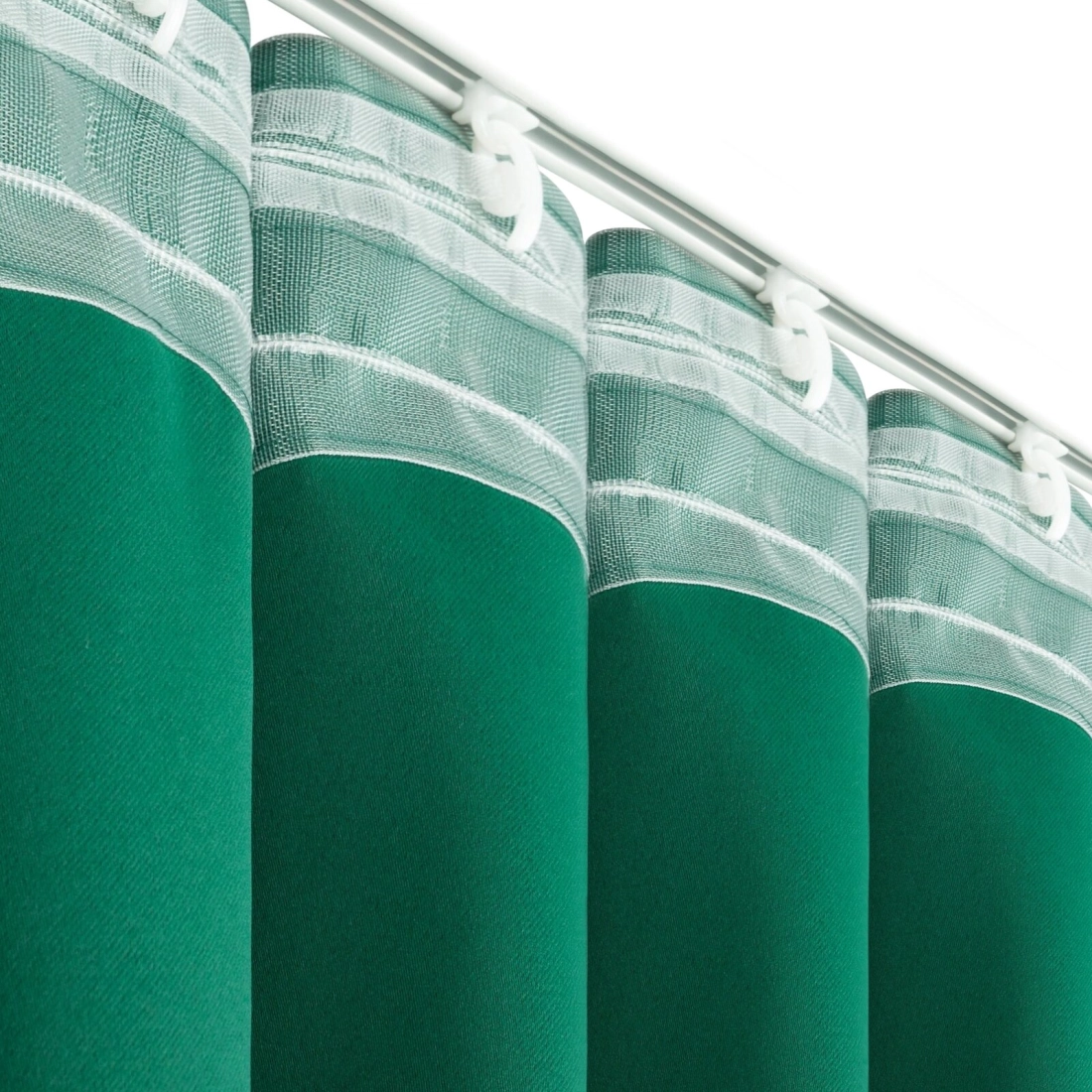 Záves zatemňujúci 140x300 cm tmavozelený na riasiacu pásku MILAN