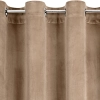 Závesy 140x250 cm zamatové béžové na kovové krúžky DARLA