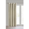 Závesy 140x250 cm zamatové krémové na kovové krúžky DARLA