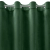 Závesy 140x250 cm zamatové matné tmavozelené na kovové krúžky DARLA