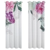 Závesy 140x260 cm etamínové bielo-ružové na kovové krúžky ISA