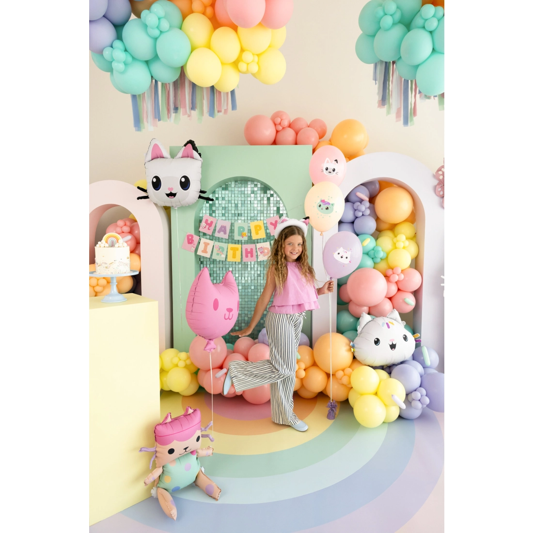 Baloane 30 cm Gabby’s Dollhouse, pastelate cu imprimeu, 6 buc.