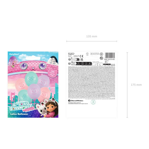 Gabby’s Dollhouse lufik 27 cm, 6 db pastel színekben