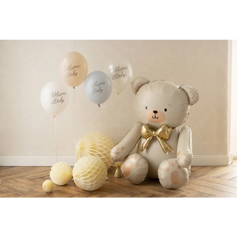 Baloane Welcome Baby, mix albastru-alb, 30 cm – 6 buc.