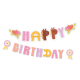 Banner Happy Birthday s koníkmi 245 x 22,5 cm