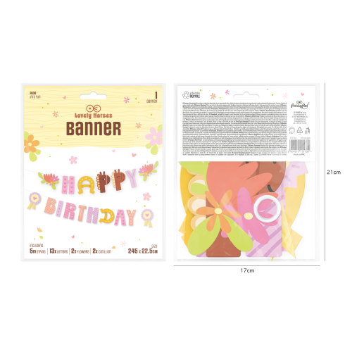 Happy Birthday banner lovacská motívummal, 245 x 22,5 cm Happy Birthday banner lovacská motívummal, 245 x 22,5 cm