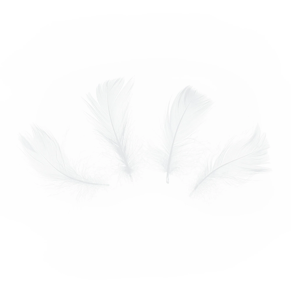 Fehér tollas konfetti, 50 db esküvőre és bulikra