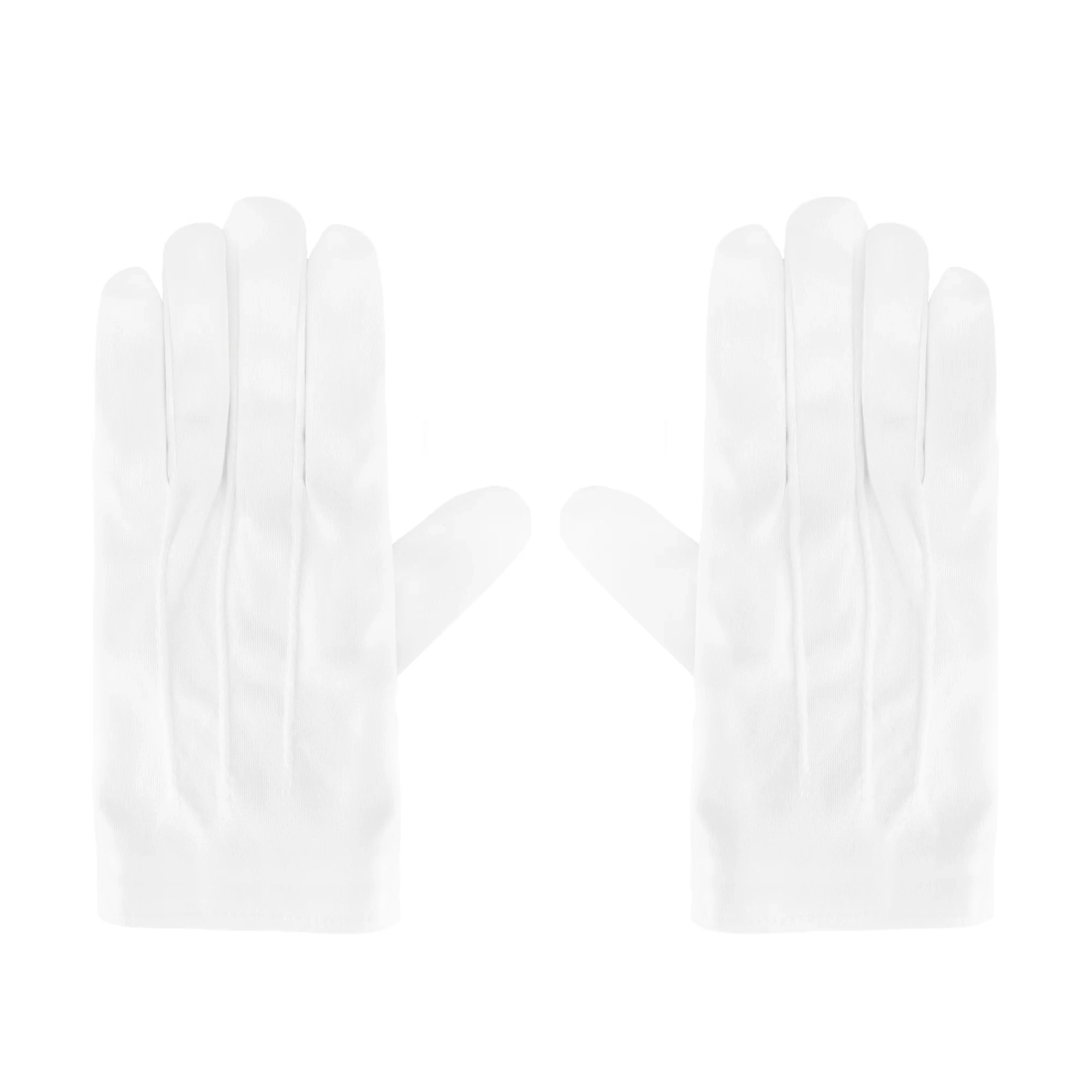 Fehér kesztyű jelmezhez és bulira 23 cm