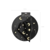 Pălărie de vrăjitor neagră cu stele și luni, 32 cm înălțime
