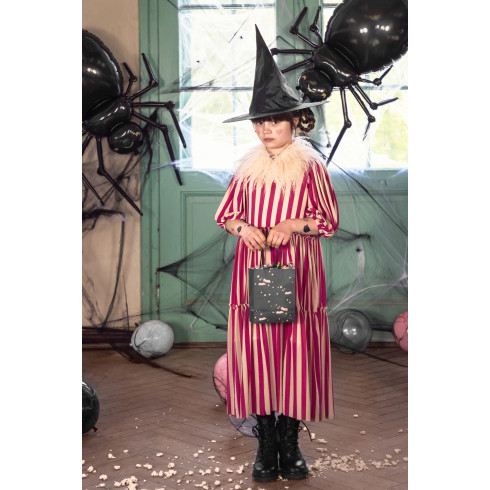 Čarovniški klobuk črn – visok, premer 38 cm, za karneval