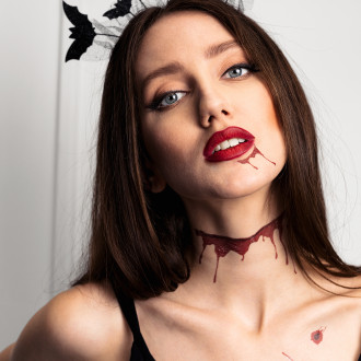 Naglavni trak za noč čarovnic z netopirji, črn, 22 × 23 cm, zabavni dodatek