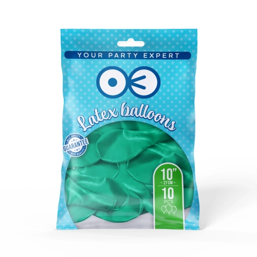 Króm tengerészeti léggömbök 25 cm, 10 db