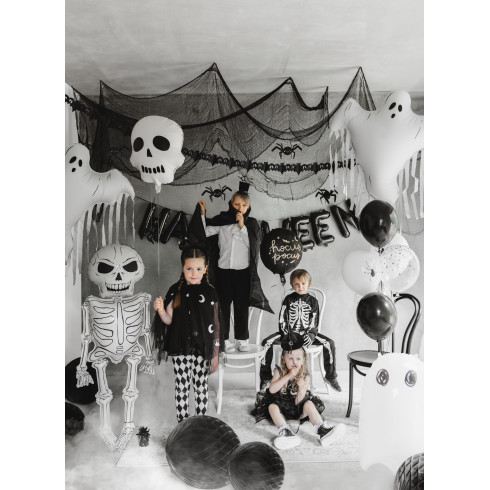 Črna dekorativna poliestrska mreža 0,72 × 9,8 m za notranjo in zunanjo uporabo