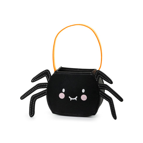 Fekete filc Halloween táska pók alakban, 35×18×8 cm