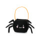 Fekete filc Halloween táska pók alakban, 35×18×8 cm