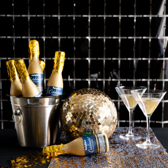 Črna kovinska zabavna zavesa s kvadratastim vzorcem 100x200 cm