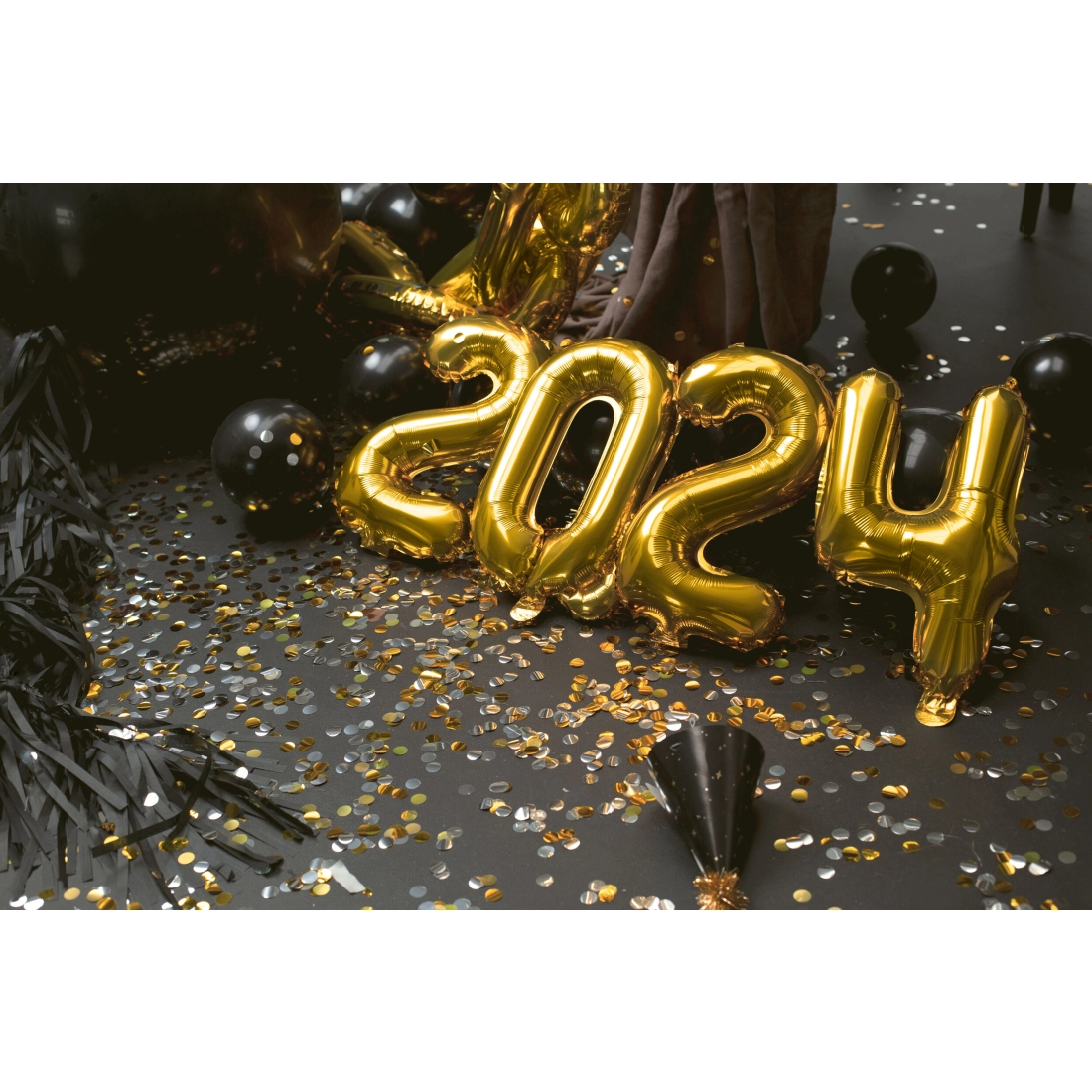 Ghirlandă neagră cu ciucuri pentru petrecere, 135 cm x 20 cm