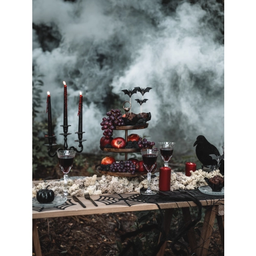 Decoruri negre din hârtie pentru brioșe, lilieci, 6 buc – decorațiune de Halloween