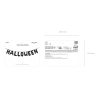 Fekete fólia lufi „HALLOWEEN” felirattal, 280 cm – partidekoráció