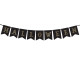 Fekete papír Halloween banner 175 cm – DIY girland dekorációhoz