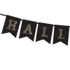 Banner din hârtie neagră Halloween 175 cm – ghirlandă DIY pentru decor