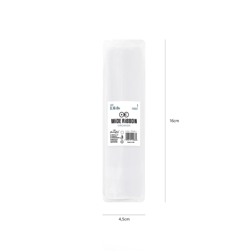 Dekoračná organza biela 16x900 cm