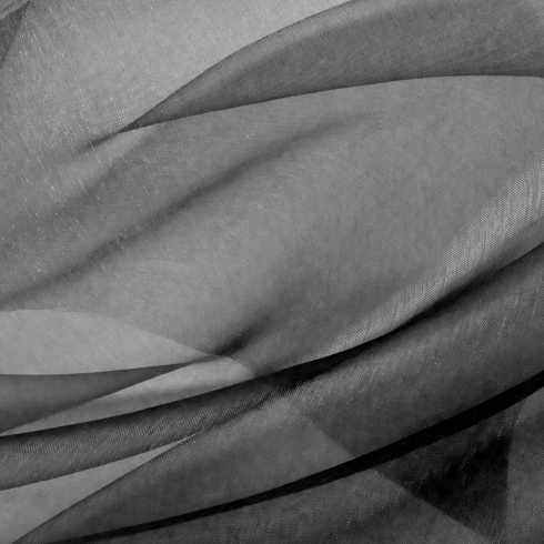 Dekoračná organza čierna 36x900 cm