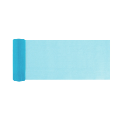 Dekoračná organza na oslavu tyrkysová 16x900 cm