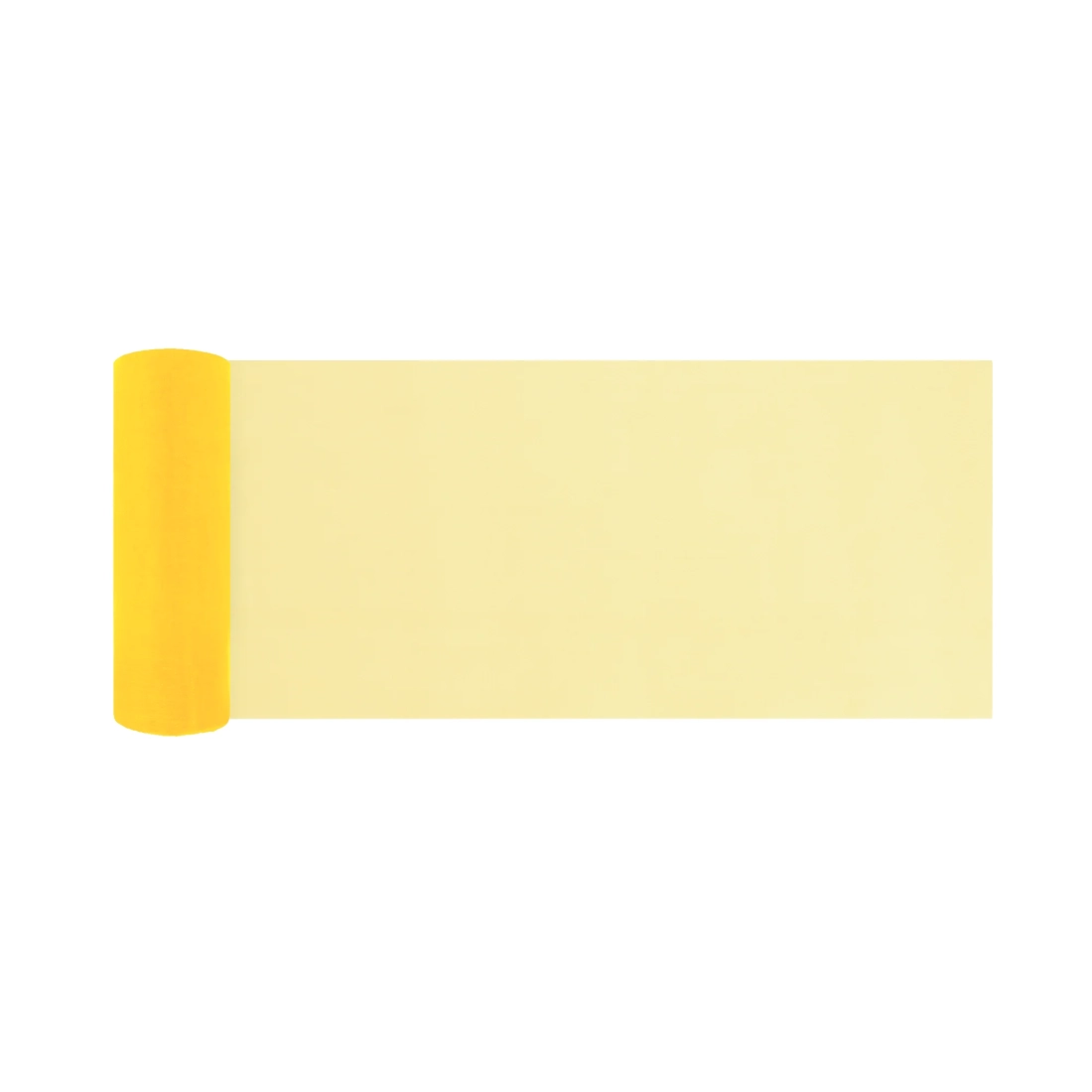 Dekorációs sárga organza 16x900 cm party díszítéshez