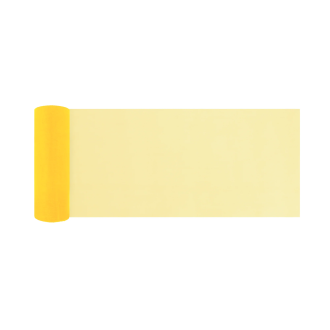 Dekoračná organza žltá 16x900 cm na party výzdobu