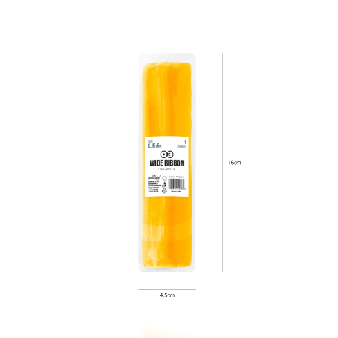 Dekoračná organza žltá 16x900 cm na party výzdobu