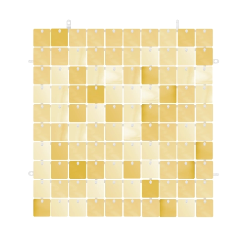 Dekorativni plastični panel sa šljokicama 30x30 cm, svijetlozlatni