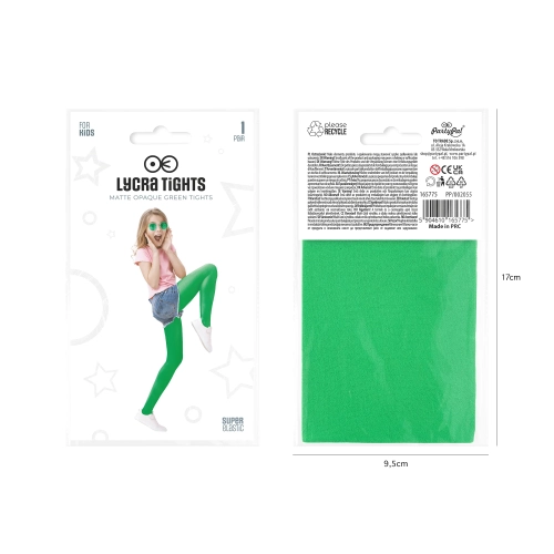 Ciorapi verzi pentru copii, pentru carnaval și petreceri