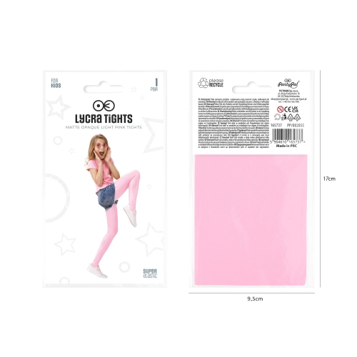 Ciorapi groși roz deschis pentru copii, pentru costum și petrecere