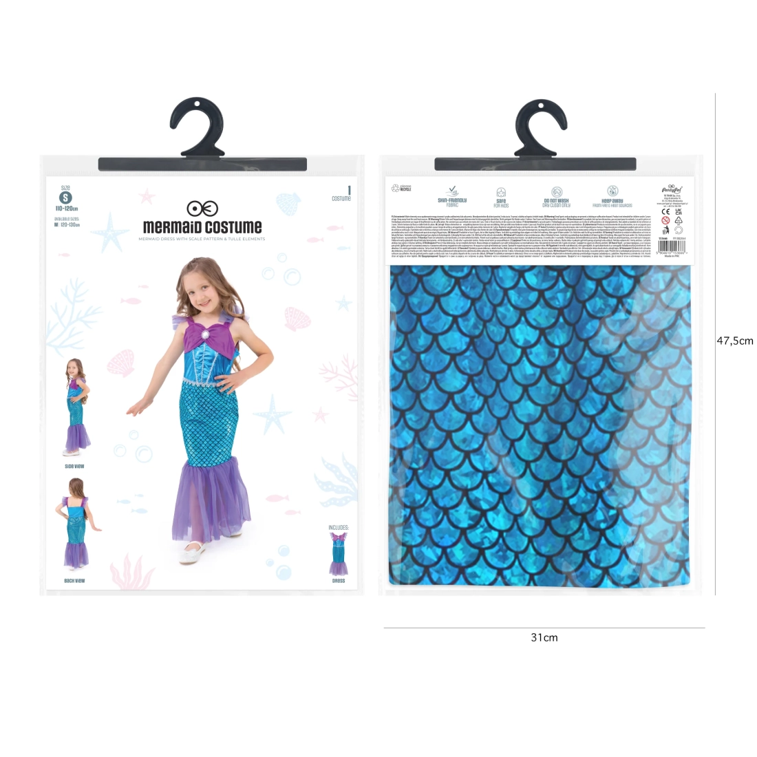 Gyerek sellő jelmez S