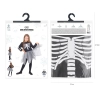 Costume di Halloween da bambino, scheletro grigio, taglia M