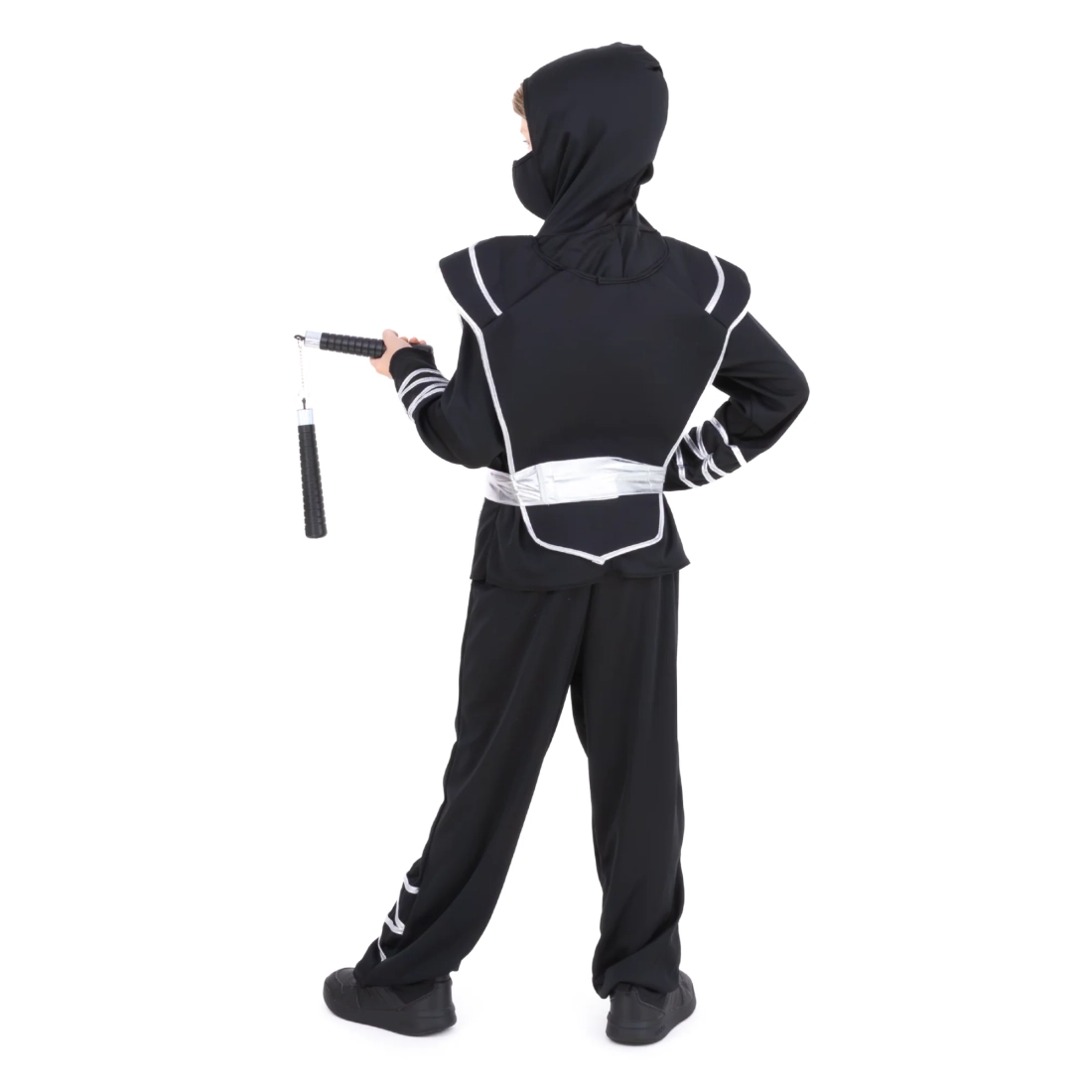 Costume da ninja per bambini drago d'argento taglia M