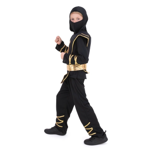 Dječji ninja kostim Zlatni zmaj za karneval, veličina M